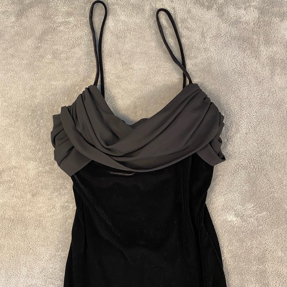 Towers Velvet Maxi Dress Vintage Y2K Whimsigoth Fairy Dark Romantic Size Small - Picture 3 of 9